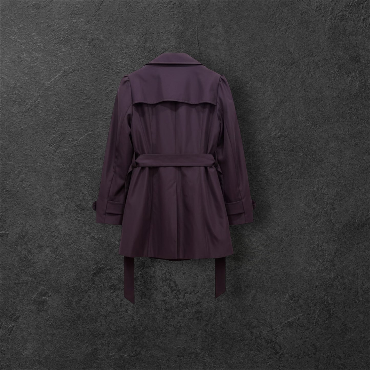 Trench Elegant Deep Plum