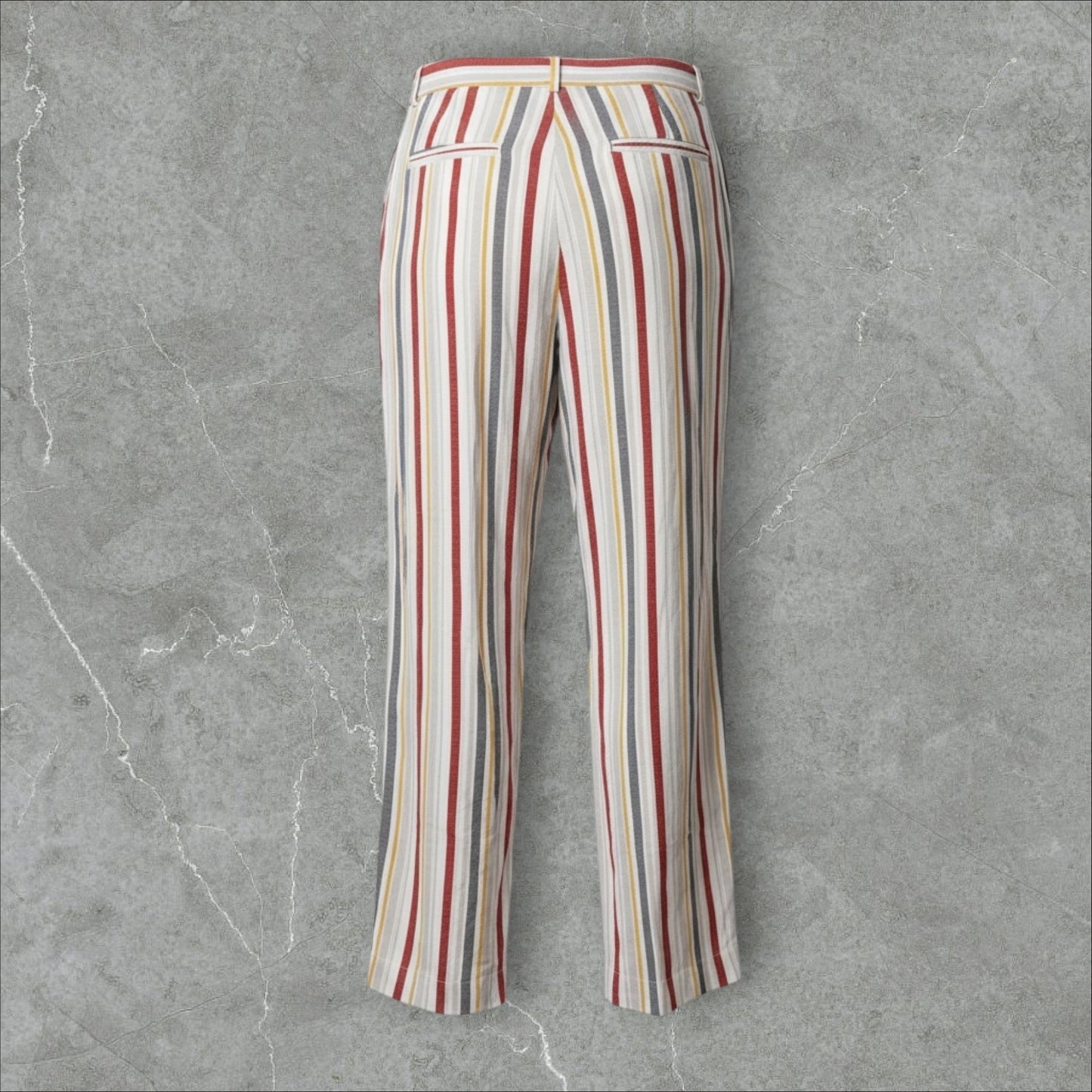 Set în Dungi din Vâscoză (Vestă & Pantaloni)