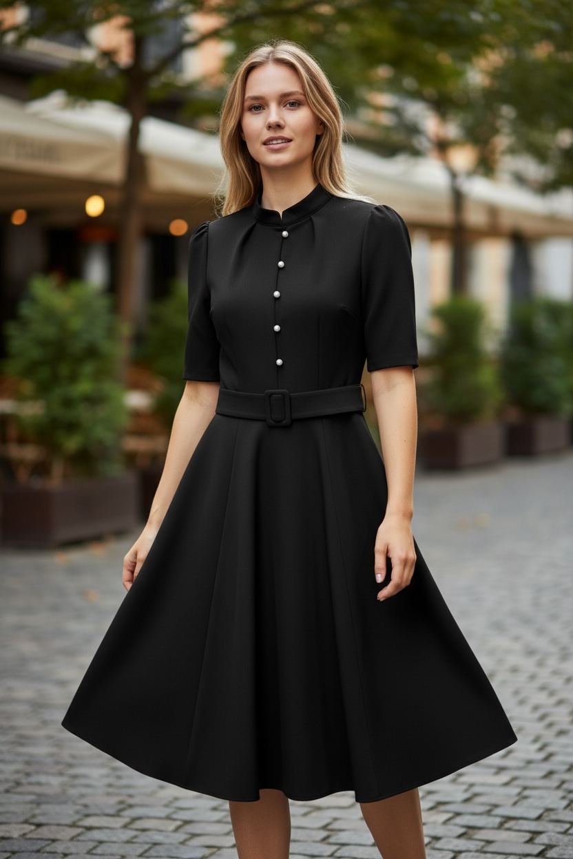 Rochie - Neagră Lady Like