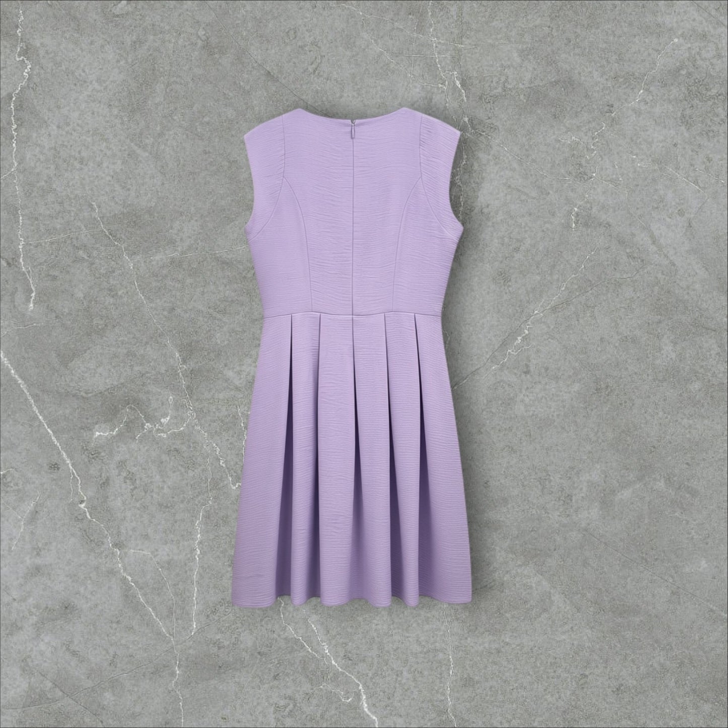 Rochie A-Line cu Fustă Plisată Lavandă