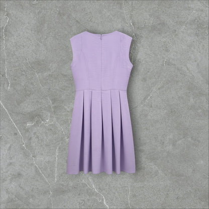 Rochie A-Line cu Fustă Plisată Lavandă
