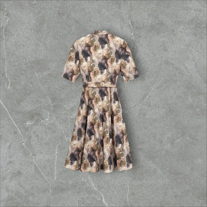 Rochie A-Line cu Imprimeu Petale
