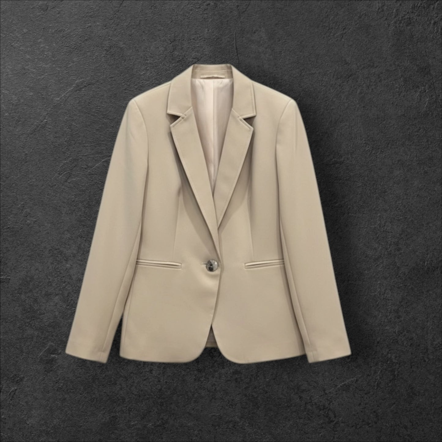 Sacou Elegant Beige Slim-Fit