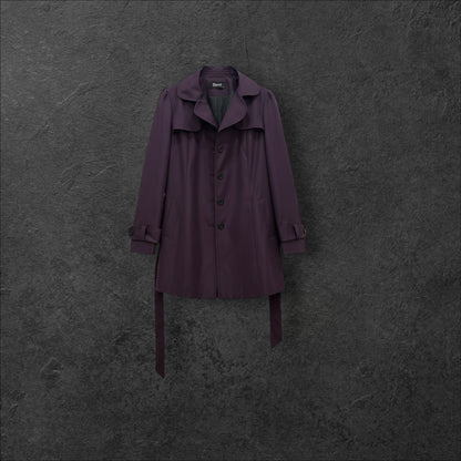 Trench Elegant Deep Plum