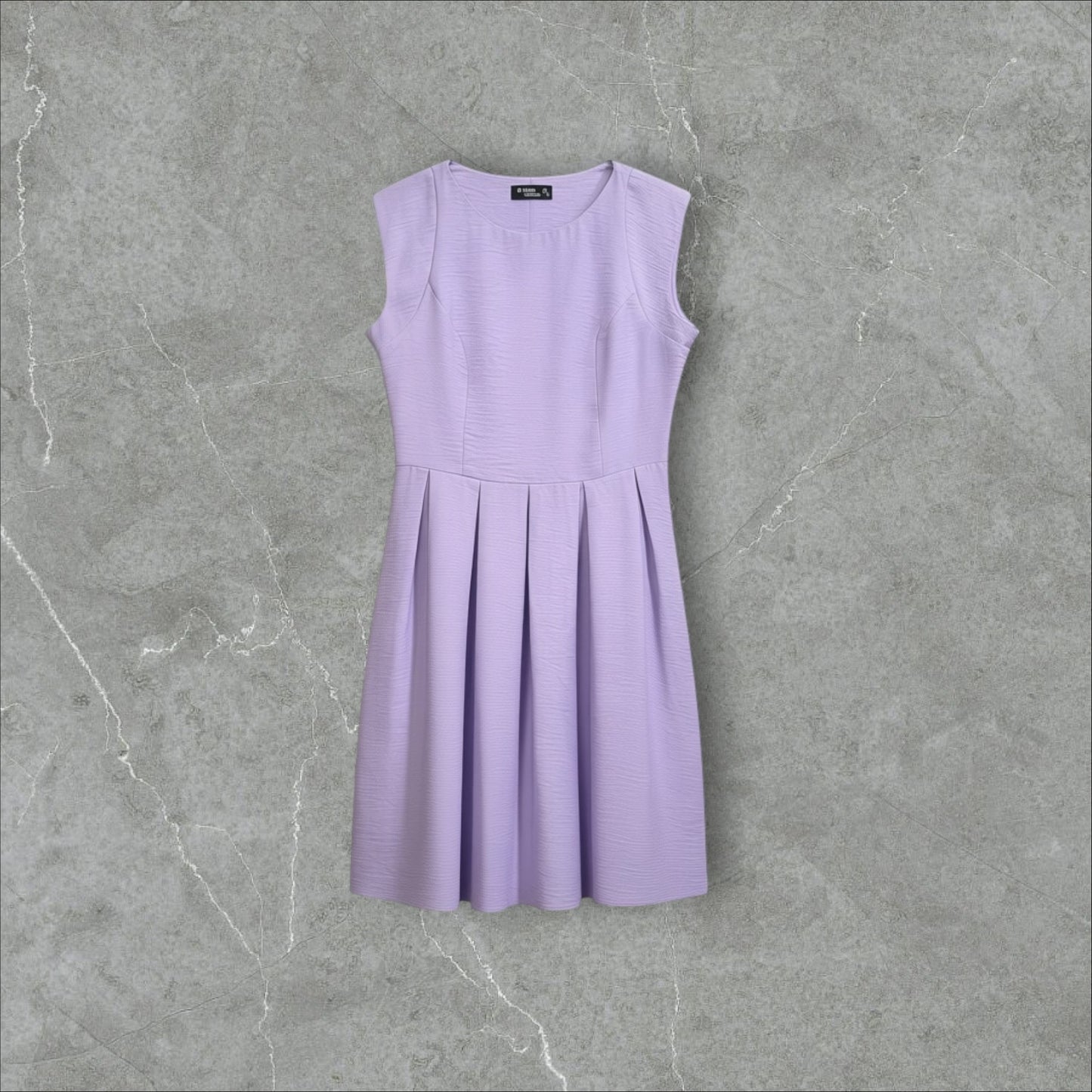 Rochie A-Line cu Fustă Plisată Lavandă