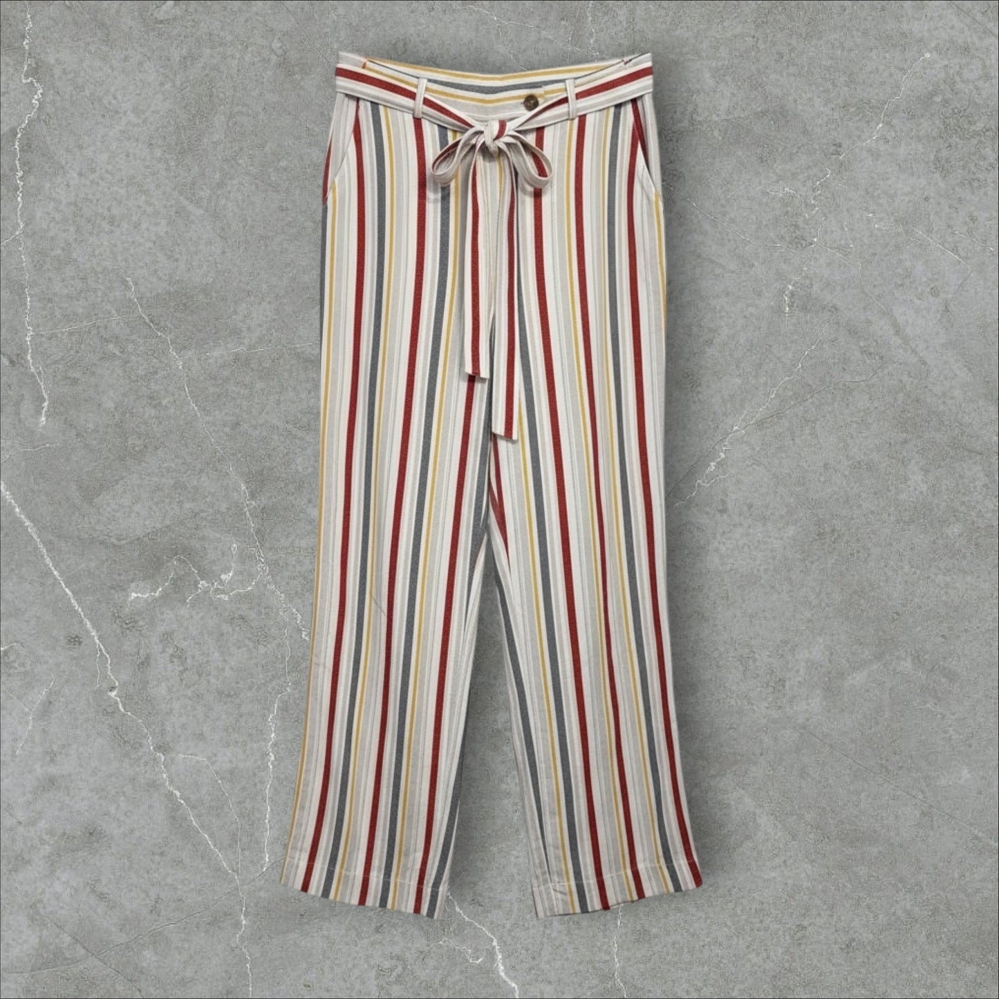 Set în Dungi din Vâscoză (Vestă & Pantaloni)