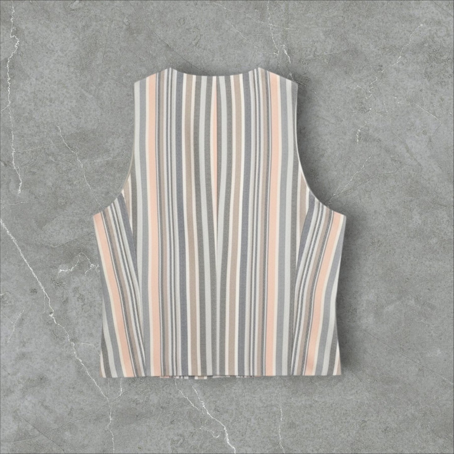 Set în Dungi Pastel (Vestă & Pantaloni)