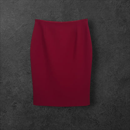 Fustă Creion Bordeaux