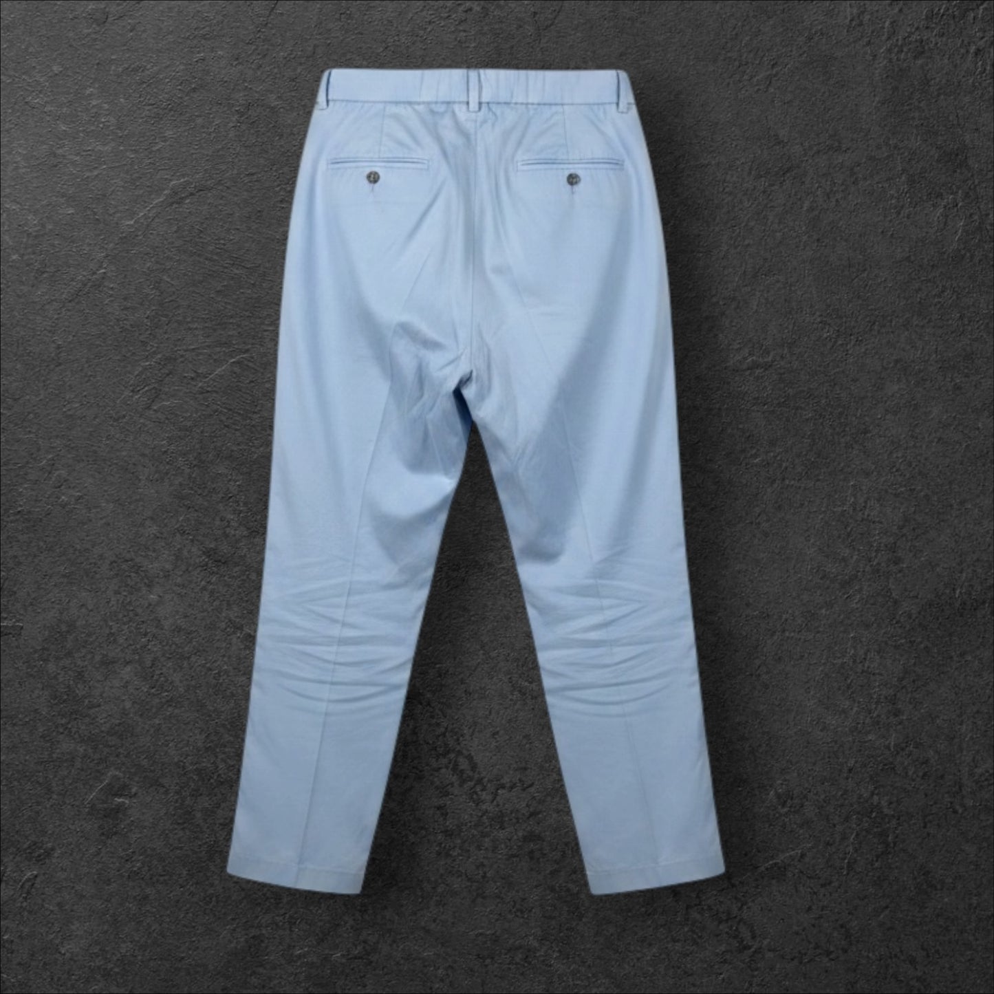 Pantaloni Casual cu Eșarfă – Bleu – Mărime Unică