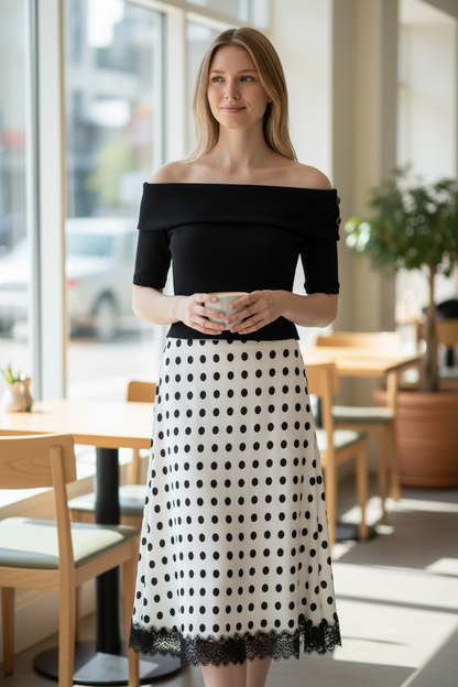 Set Elegant Black & Dots